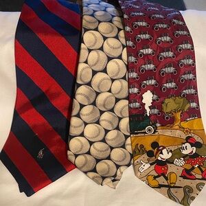 Polo by Ralph Lauren Navy and Red Striped Tie